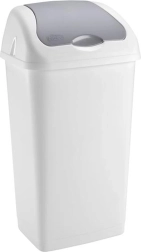 HEIDRUN Plastic Trash Bin 60 l with Self-Closing Lid