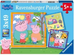 Peppa Pig Puzzle 3x49 Pieces