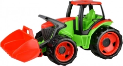 Blue-grey tractor with loader