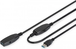Active USB 3.0 Extension Cable 20m Black
