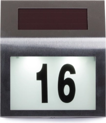 Solare LED-Lampe für Hausnummer