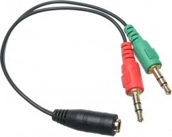 Ak268a adapterkabel mini‑jack koptelefoon