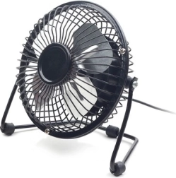 USB desk fan 4" black