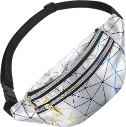 Bq58a Hüfttasche Nierentasche Beutel silbern