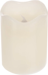 Decorative LED wax candle with timer