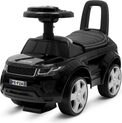 Baby Mix Prime SUV Kids' Ride-On Car, black eco-leather