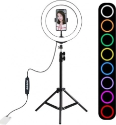 Ringlicht RGBW 26 cm mit Stativ 1,1 m PULUZ