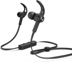 wireless sport in-ear headphones hama freedom run ii with microphone – black