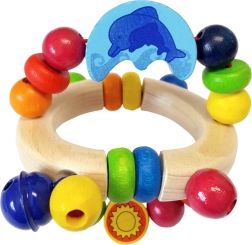 Wooden Rattle with Dolphin