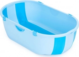 Faltbare Babybadewanne mit Ablassstopfen, blau ECOTOYS