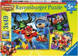 Ravensburger Puzzle Power Players 3×49 pieces