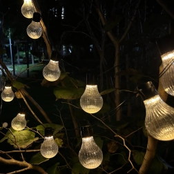 Solar-Garten-Lichterkette STRIPES 10 LED warmweiß 3,8 m