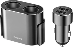 Baseus Dual-Zigarettenanzünder-Splitter mit Ladegerät 2x USB 3,1 A, 100 W – schwarz