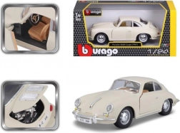 Bburago 1:24 Porsche 356B Coupé (1961) Ivoor