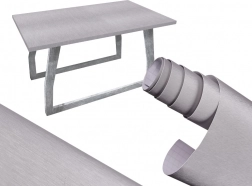 Film autocollant imitant le métal brossé, gris 1,52x30 m