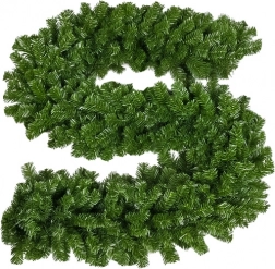 Weihnachtsgirlande RUHHY 2,7 m, Durchmesser 29 cm, dichtes Grün