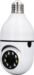 Caméra IP Wi‑Fi sans fil en forme d’ampoule E27 30 W pour la surveillance de la maison - 1 pièce