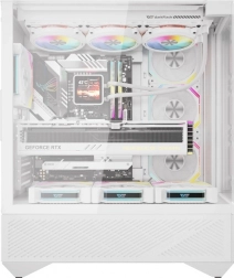 Boîtier PC Darkflash DY460 blanc avec 4 ventilateurs ARGB
