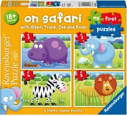 My First Puzzle: On Safari 4-in-1