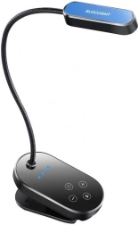 Glocusent mini wireless clip-on light black