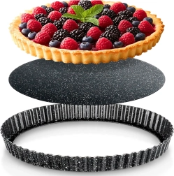 Taartvorm met uitneembare bodem 28 × 3 cm graniet