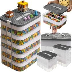 Kruzzel building blocks storage box 35 L with organizer, 5 tiers