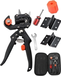 Set aus Messern zum Veredeln und Pfropfen von Bäumen mit Etui