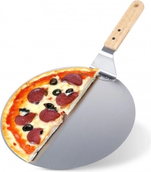 Steel pizza peel with wooden handle 48.5 × 30.5 cm VILDE