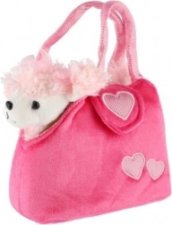 Plush Puppy in Pink Handbag