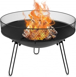 Garten-Feuerschale aus Metall 60 cm