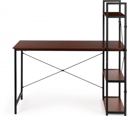 Holz-Computertisch mit Loft-Regalen