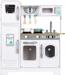 grande cuisine pour enfants en bois blanc ecotoys