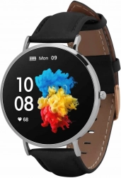 GARETT Verona Damen-Smartwatch silber‑schwarz mit AMOLED