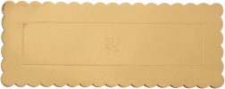 Gold Rectangular Cake Board 33 × 12 cm
