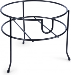 Metal stand for beverage dispenser with tap, black, 23 cm