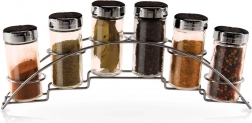 Gewürzständer mit Glasdosen, 7-teiliges Set
