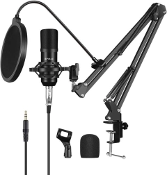 PULUZ Kondensatormikrofon für Studio und Streaming