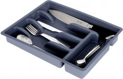 Organiseur gris pour couverts à tiroir 36 × 25,5 cm