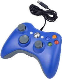 Bedrade gamepad in Xbox-stijl blauw