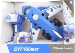 Screw-together RC airplane with drill for kids 3+