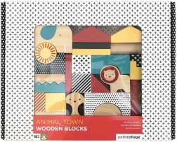 Petit Collage Wooden Animal Blocks (26 pcs)