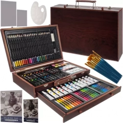 Set artistique de peinture dans une valise 129pcs Maaleo
