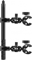 PULUZ Motorcycle/Bicycle Mount with Two Clamps and 150 cm Selfie Stick