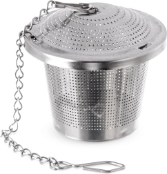 Edelstahl-Teesieb mit Kette 4,5 cm