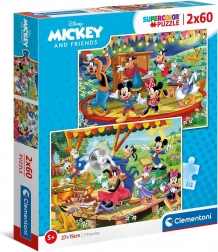 Puzzle 2x60 pieces - Mickey and Friends