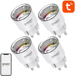 Smart Wi‑Fi Socket GOSUND EP2, 10 A, set of 4 pcs, type DE