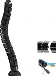 Kabel-Organizer für den Schreibtisch MACLEAN schwarz