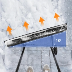 Manual snow plow on wheels 95 cm