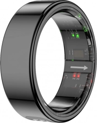 Smarter Ring COLMI R12 mit LED‑Display (schwarz, Größe 7)