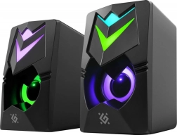 2.0 Computer Speakers with LED Backlight 6 W, Black